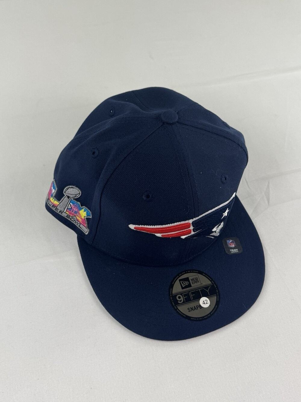 New Era New England Patriots 9FIFTY Snapback Super Bowl LIII Hat Navy OSFM NWT